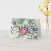 Bos klantgerichte de notakaart van de sterbloem kaart (Gele Bloem)
