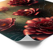 Bos koperen rozen poster (Hoek)