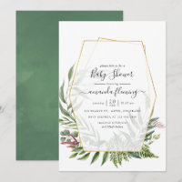 Bos Kruiden Herbarium Geometrische Baby Shower