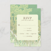 Bos Land Landschap Groen Bruiloft RSVP Kaart (Voorkant / Achterkant)