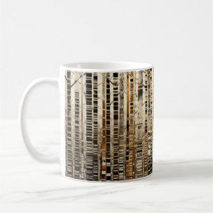 Bos Landschap Art Decor Verf Mozaïek Koffiemok