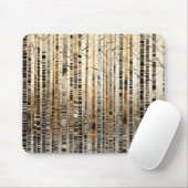 Bos Landschap Art Decor Verf Mozaïek Muismat (Met muis)