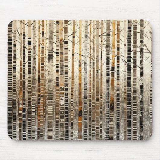 Bos Landschap Art Decor Verf Mozaïek Muismat (Voorkant)
