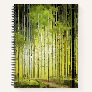 Bos Landschap Art Decor Verf Mozaïek Notitieboek