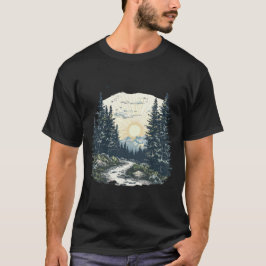 Bos Landschap Natuur Schilderachtig Bomen Zonsonde T-shirt