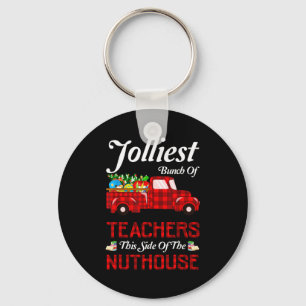 Bos Leraren Aan Deze Kant Van De Klaphuis Kerst  Sleutelhanger