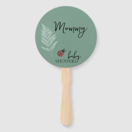 Bos Lieveheersbeestjes Groen Baby shower Handwaaier