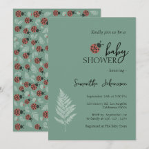 Bos Lieveheersbeestjes Groen Baby shower