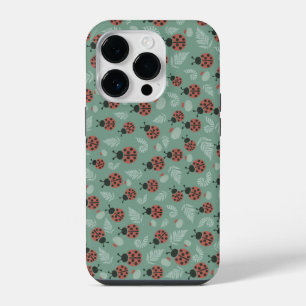 Bos Lieveheersbeestjes Groene Achtergrond iPhone 14 Plus Hoesje