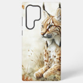 Bos Lynx Natuur Samsung Galaxy Hoesje (Achterkant)