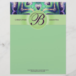 Bos Magie Liefdeszaden Monogram Briefpapier Briefhoofd