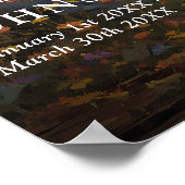 Bos Mason Jar Viering Van Het Leven Welkomstbord Poster (Hoek)
