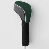 Bos massief donkergroen golfheadcover (Schuin)