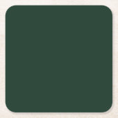 Bos massief donkergroen kartonnen onderzetters (Voorkant)