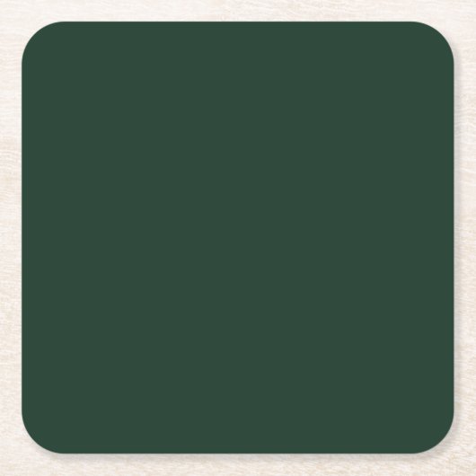 Bos massief donkergroen kartonnen onderzetters (Voorkant)