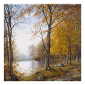 Bos Meer in Automn Poster (Voorkant)