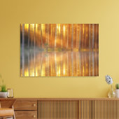 Bos met berkenbomen canvas wandkunst afdruk (Insitu (Woonkamer))