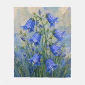 Bos met blauwe klokjes fleece deken (Voorkant)