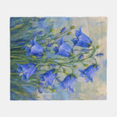 Bos met blauwe klokjes fleece deken (Voorkant (Horizontaal))