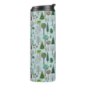 Bos met boompatroon | Thermische droogtrommel Thermosbeker (Gedraaid links)