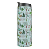 Bos met boompatroon | Thermische droogtrommel Thermosbeker (Geroteerd rechts)