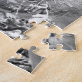 Bos met witstaarthertpuzzel legpuzzel (Zijkant)