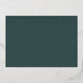 Bos Minimalistische Script Bruidsdouche Roze Goud Folie Uitnodiging (Achterkant)