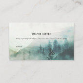 Bos Mist Avontuur Bergen Luier Raffle Informatiekaartje (Voorkant)