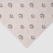 Bos Moeder en Baby Egel Patroon Tissuepapier (Detail)