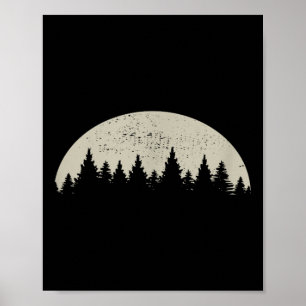 Bos Natuur Buiten Retro Milieubescherming Poster