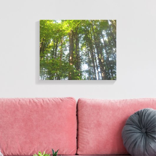 Bos natuur foto canvas afdruk (Insitu (Woonkamer))