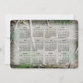 Bos natuur kalender foto save the date (Achterkant)