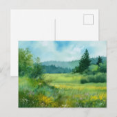 Bos Natuur Scene  Briefkaart (Voorkant / Achterkant)