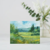 Bos Natuur Scene  Briefkaart (Staand voorkant)