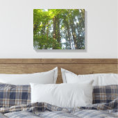 Bos natuurfoto canvas afdruk (Insitu (Slaapkamer))