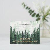 Bos Nieuwe nek van de Bossen Nieuw adres Briefkaart (Staand voorkant)