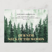 Bos Nieuwe nek van de Bossen Nieuw adres Briefkaart (Voorkant)