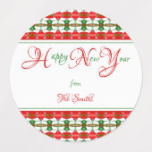 Bos Nieuwjaar Voedsel Etiketten Labels (Design 1)