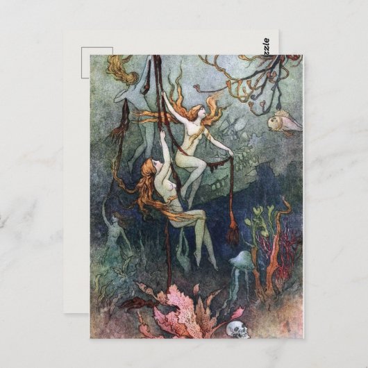  bos Nymphs Briefkaart (Voorkant / Achterkant)