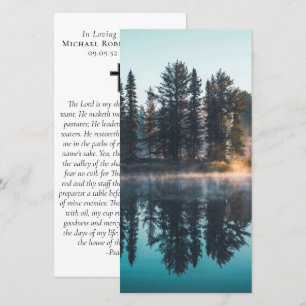 Bos ochtend foto gebed herdenking bladwijzer