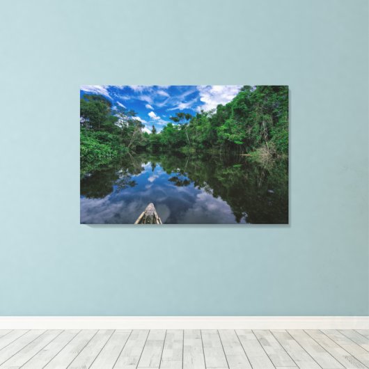 Bos | Oerwoud van Peru Canvas Afdruk (Insitu (Houten vloer))