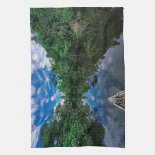 Bos | Oerwoud van Peru Theedoek (Verticaal)