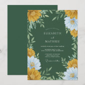 Bos Okergoud Bruidsbloemen Kaart (Voorkant / Achterkant)