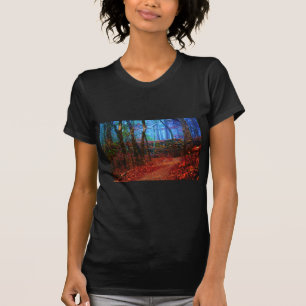 Bos-olie-schilderijen geschenken kleding van vuur  t-shirt
