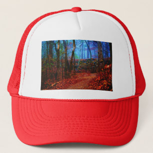 Bos-olie-schilderijen geschenken kleding van vuur trucker pet