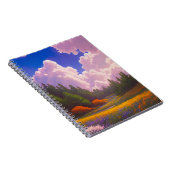 Bos onder een Moody Cloudy Sky Notitieboek (Rechterzijde)