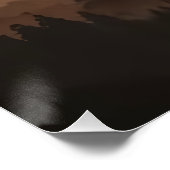 Bos onder maanlicht perfect poster (Hoek)