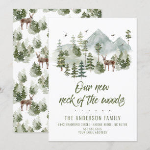 Bos Onze nieuwe nek van de Bossen bomen Bewegend Kaart