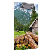 Bos op bergachtige Lumberjack Camp Klembord (Rechts)