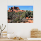 Bos op Cathedral Rock Poster (Keuken)